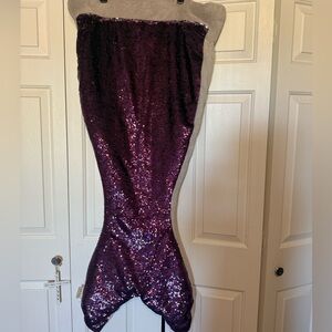 Purple Sequins Blanket